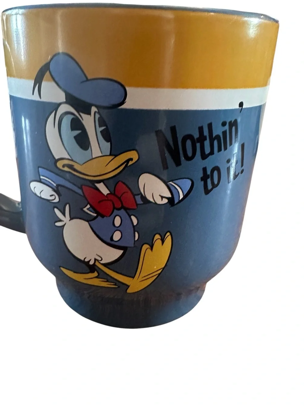 Disney Store Donald Duck “Oh, Yeah? Nothin’ To It!” Coffee Tea Mug